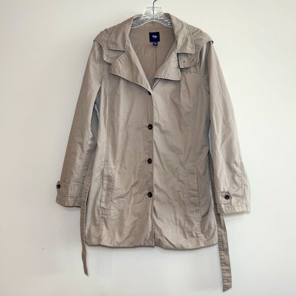GAP Women's Light Tan Trench Coat - Picture 1 of 6
